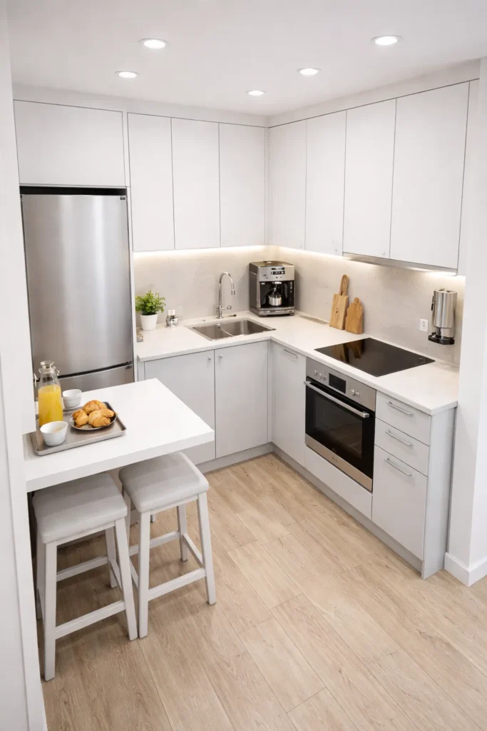 Compact L-Shaped Kitchen for Maximum Efficiency Idea