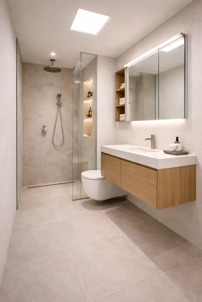 Compact Urban Smart Bathroom Idea