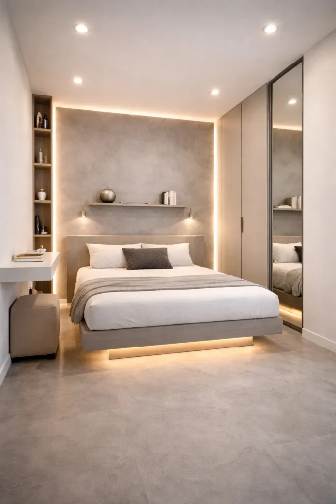 Floating Platform Box Room Bedroom Idea