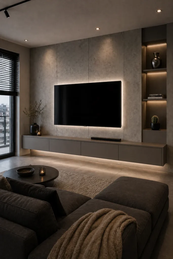 Floating Concrete Urban Media Wall Idea