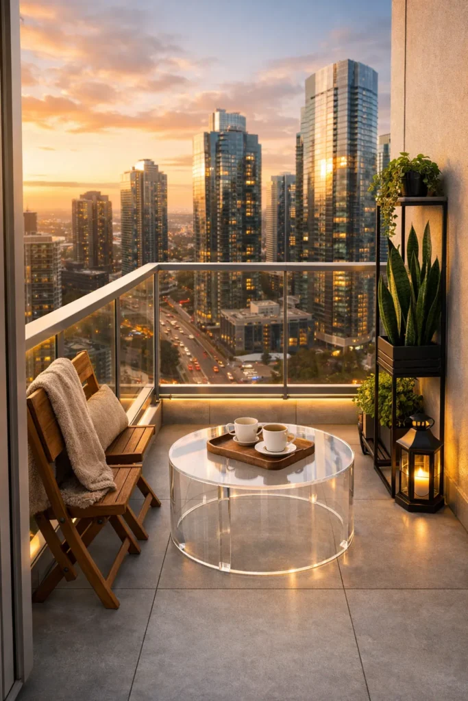Floating Glass Skyline Balcony Idea