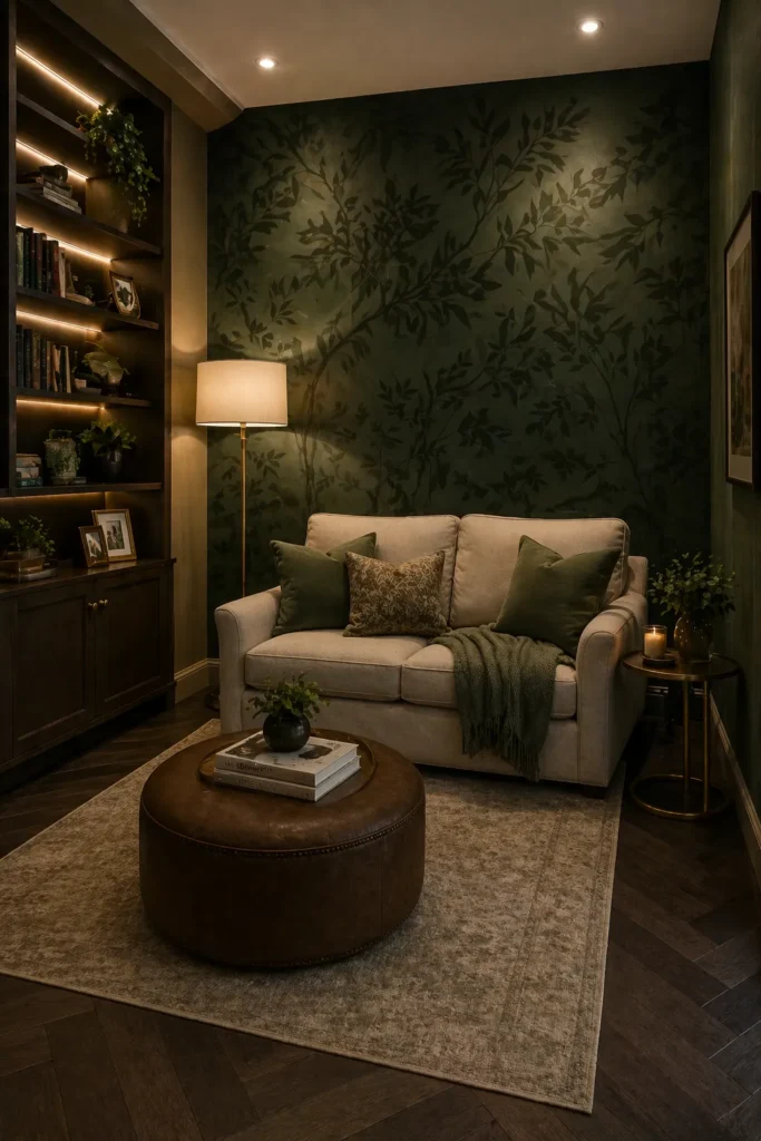 Forest Green Lounge Corner Escape Idea