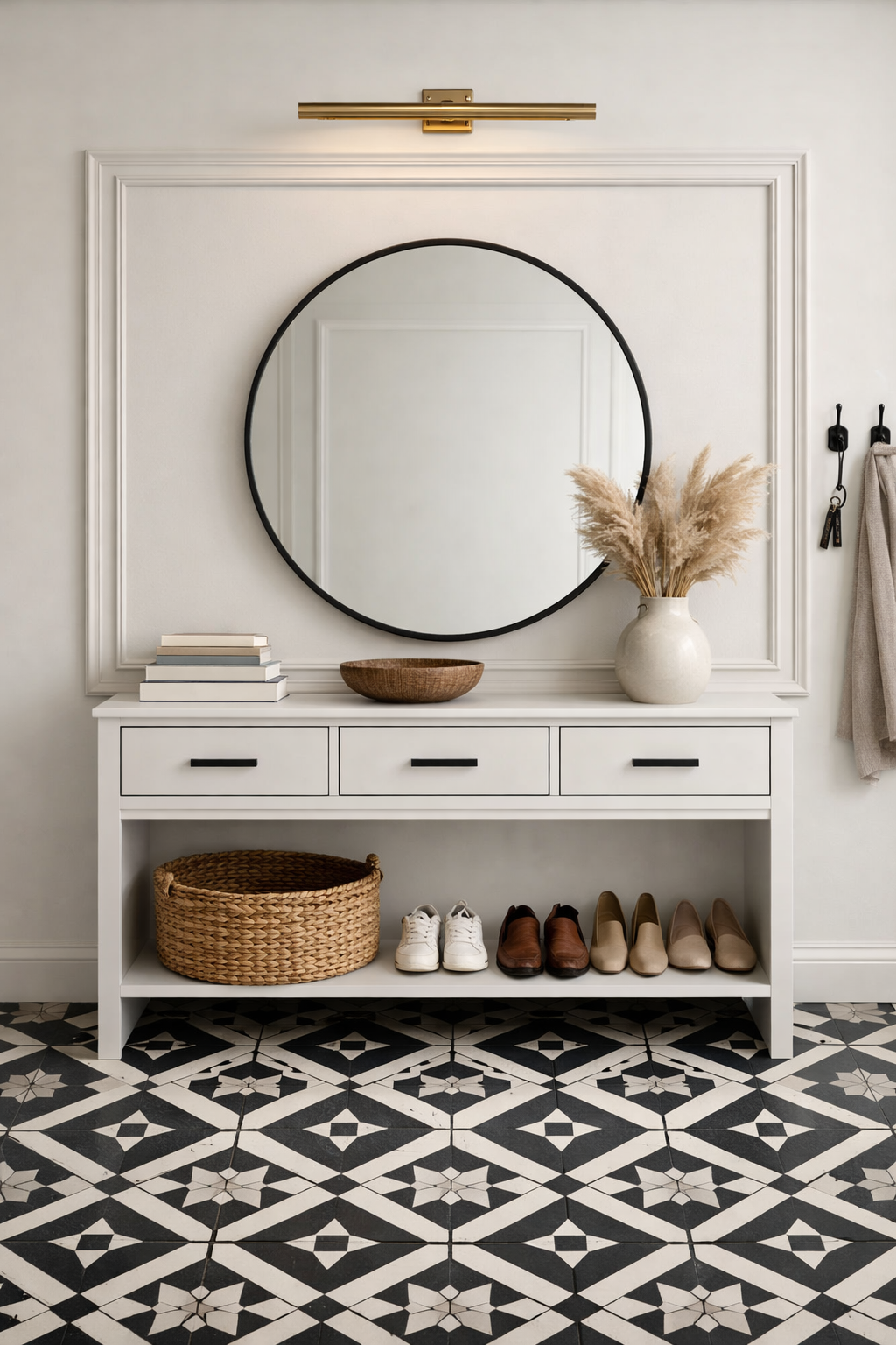 Framed Wall Section Entryway Idea
