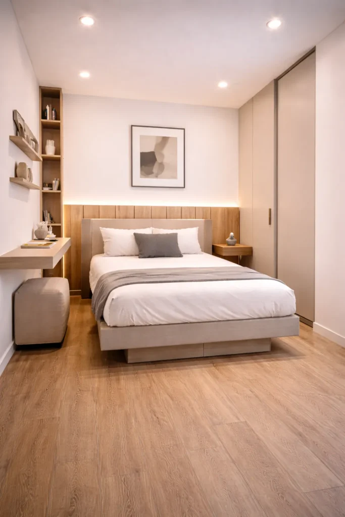 Half Wall Panel Box Room Bedroom Idea