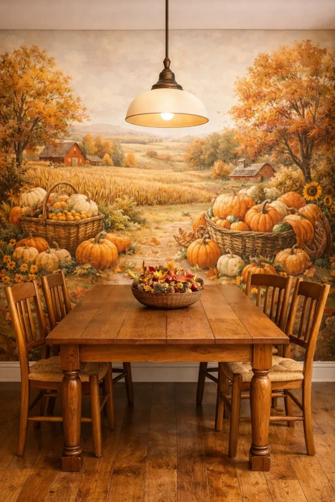 Harvest Festival Scene Wallpaper Idea