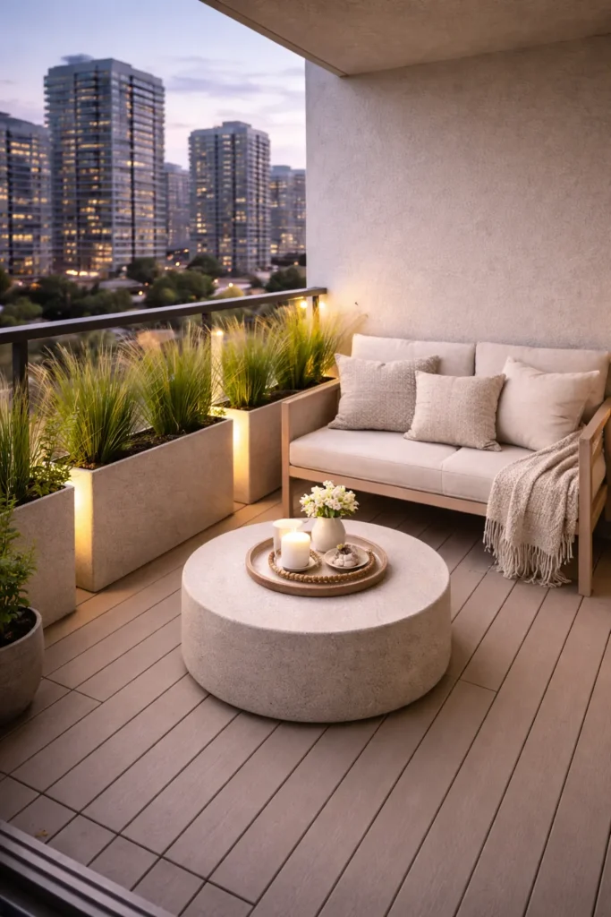 Modern Neutral Balcony Idea