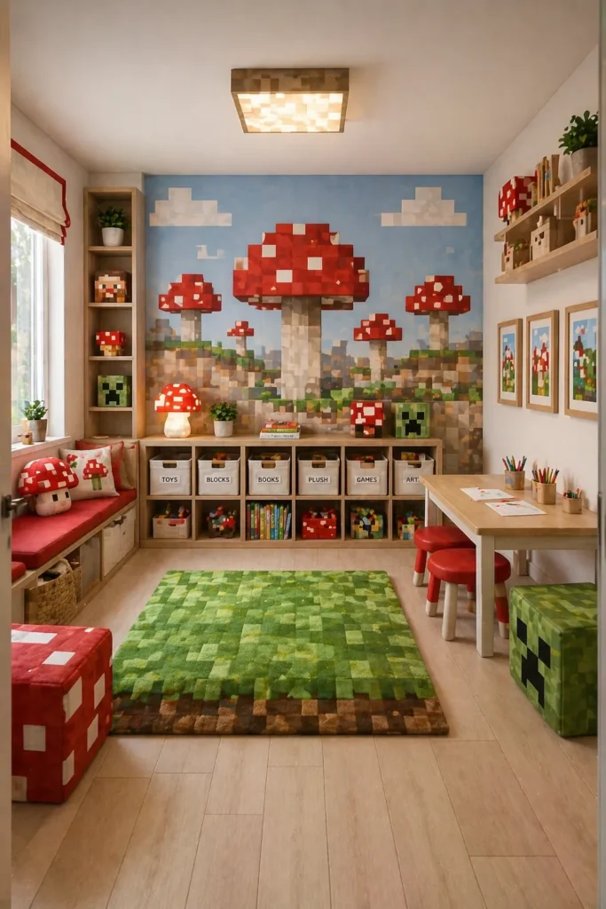Mushroom Island Kids Playroom Idea