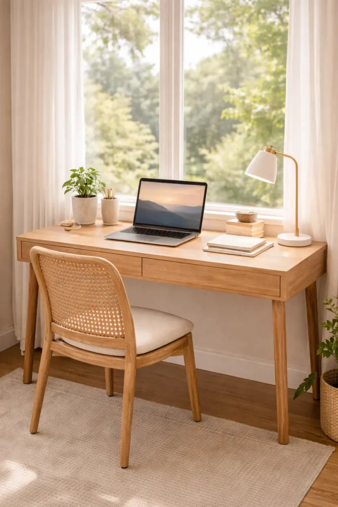 Natural Light Workspace Desk Idea