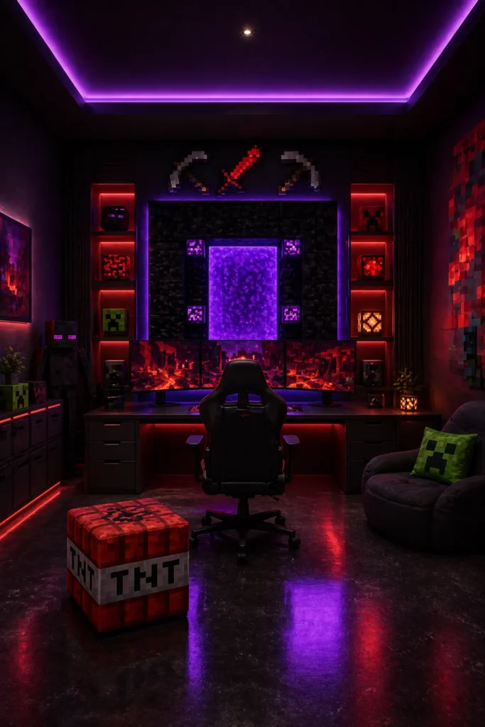 Nether Gaming Room Idea
