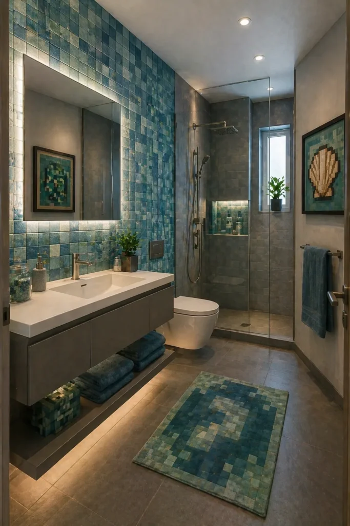 Ocean Monument Bathroom Idea