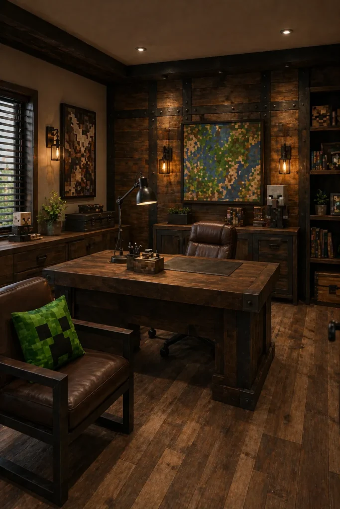 Pillager Rustic Office Idea