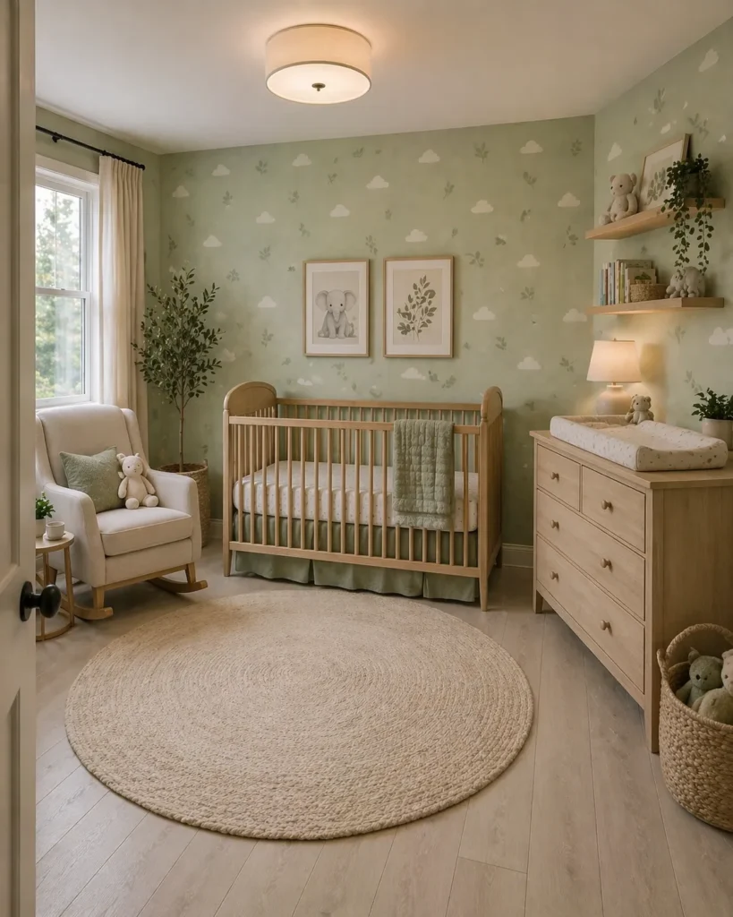 Pistachio Green Nursery Room Charm Idea