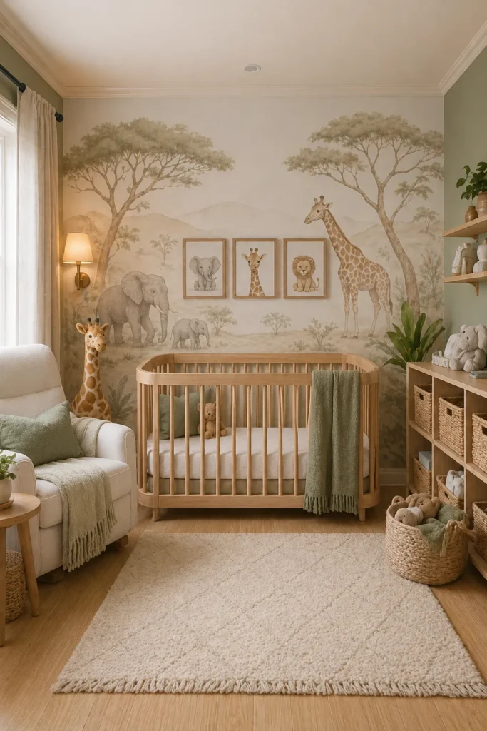 Safari Animal Soft Nursery Idea