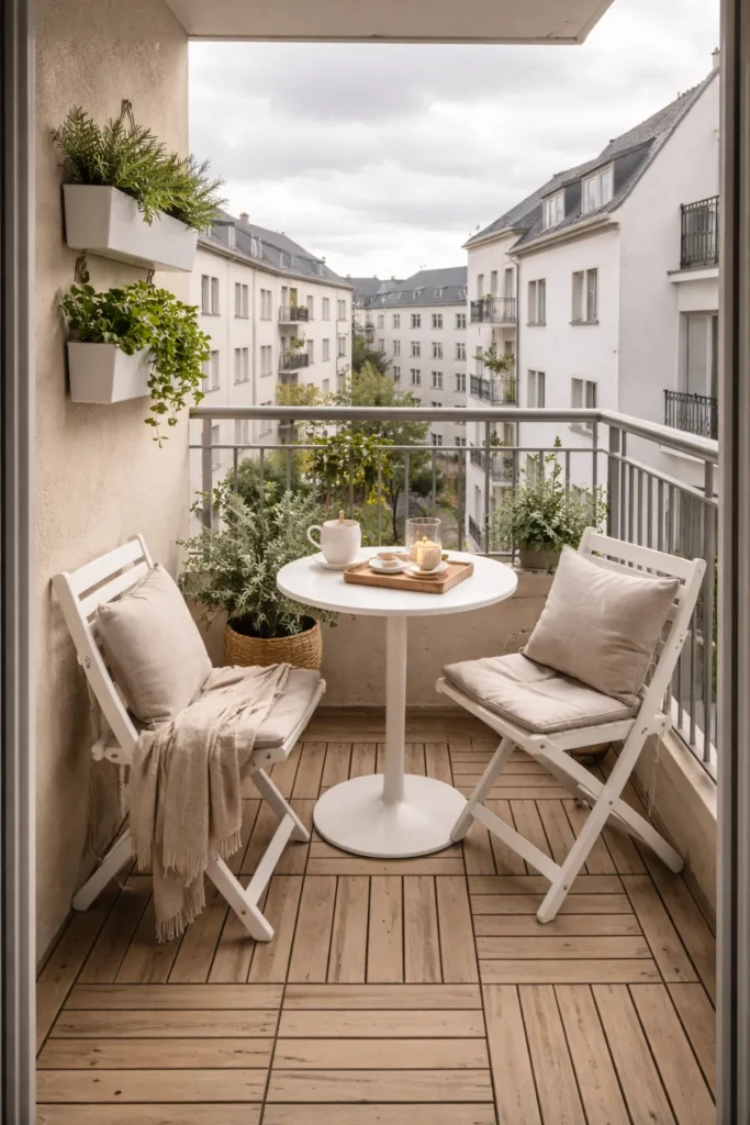 Scandinavian Compact Balcony Idea
