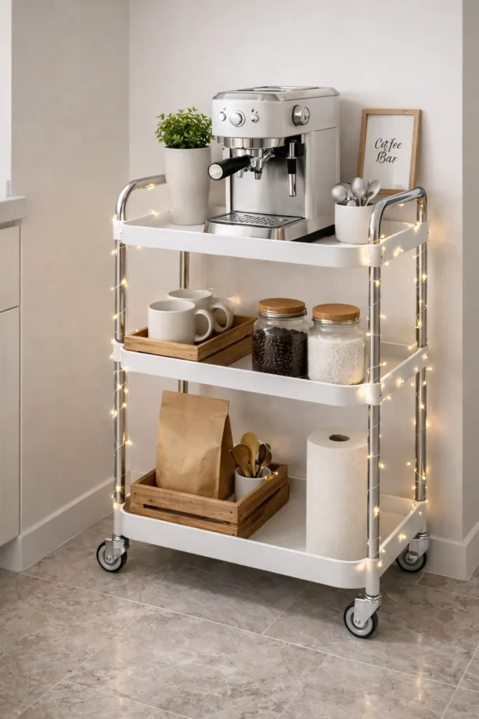 Small Apartment Coffee Cart Idea