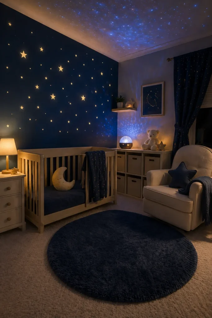Starry Night Glow Nursery Idea