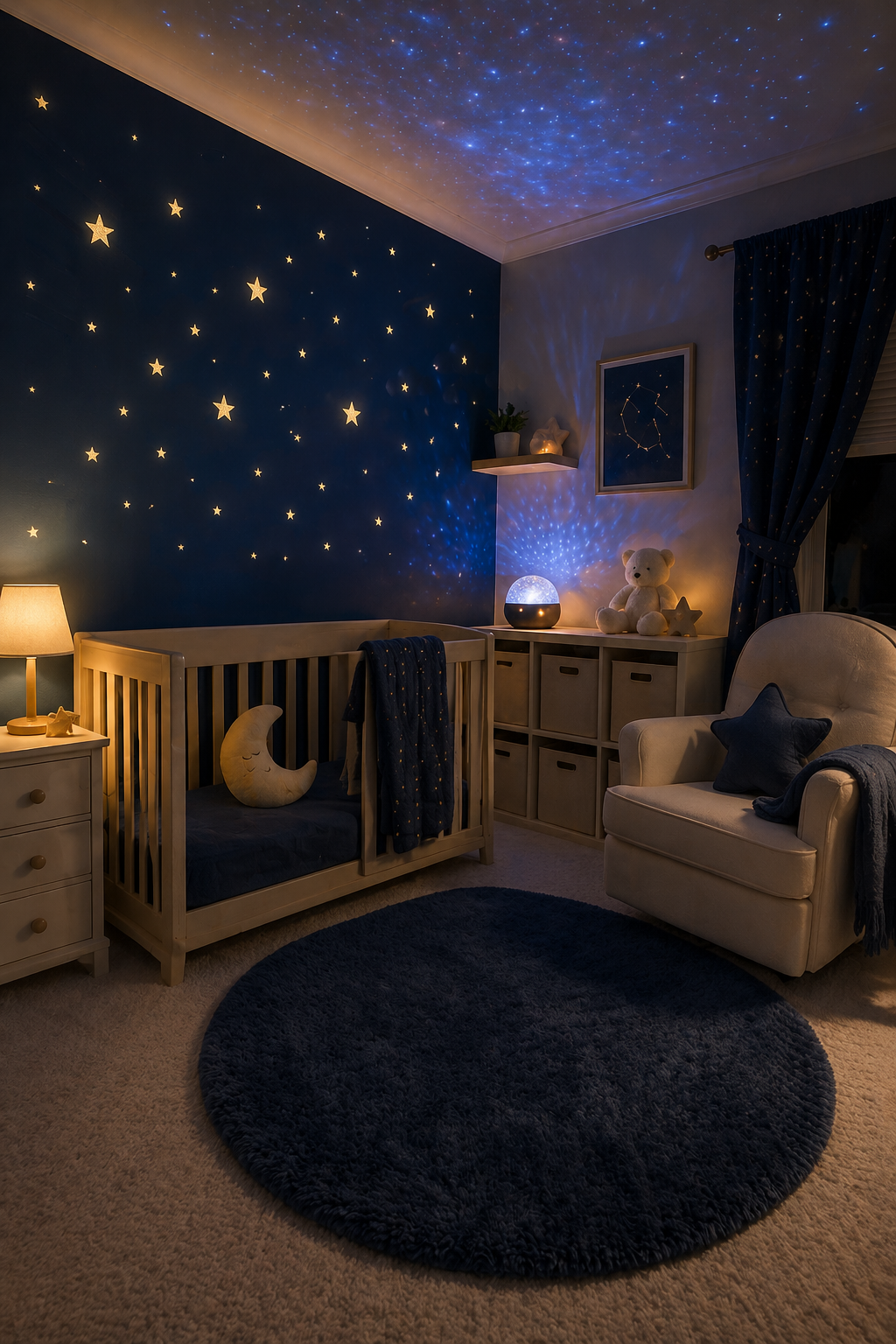 Starry Night Glow Nursery Idea