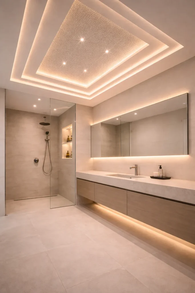 Statement Ceiling Bathroom Idea