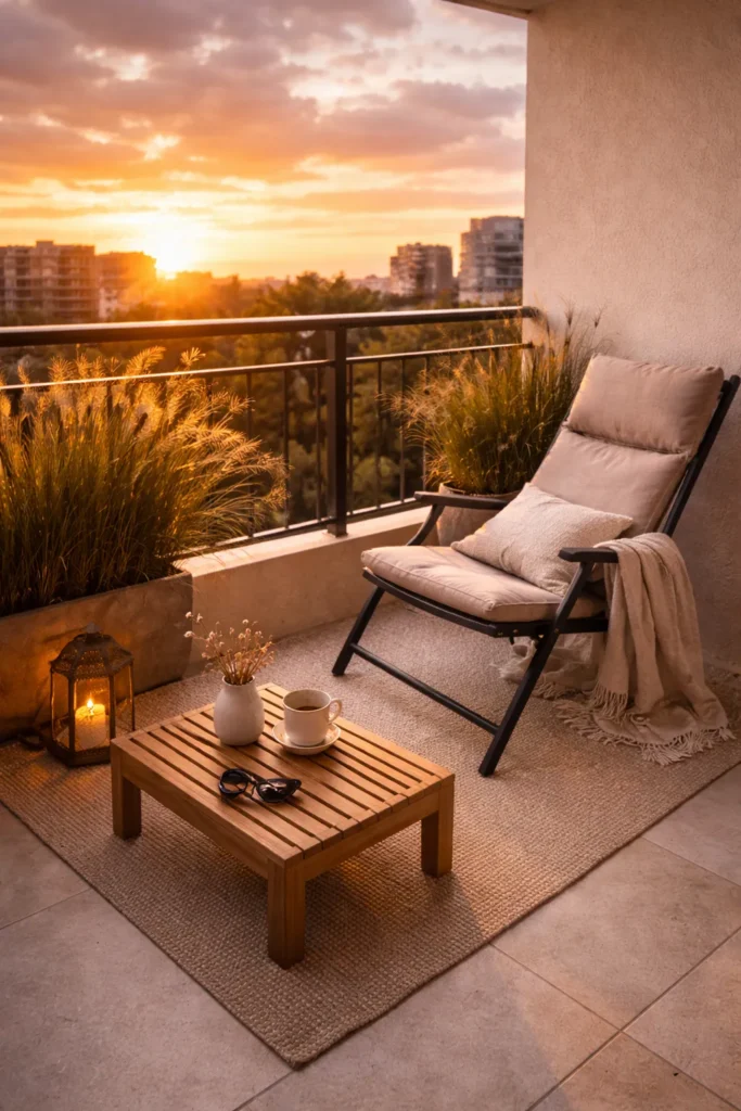 Sunset Lounge Balcony Idea