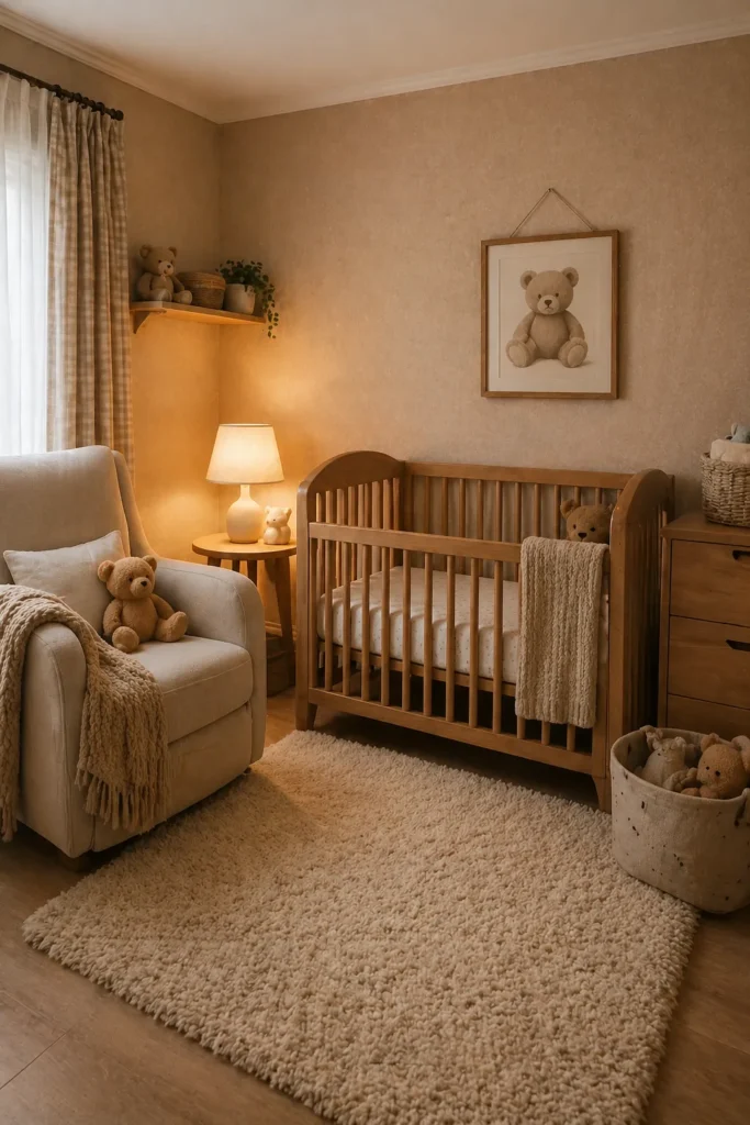 Teddy Bear Cozy Corner Nursery Idea