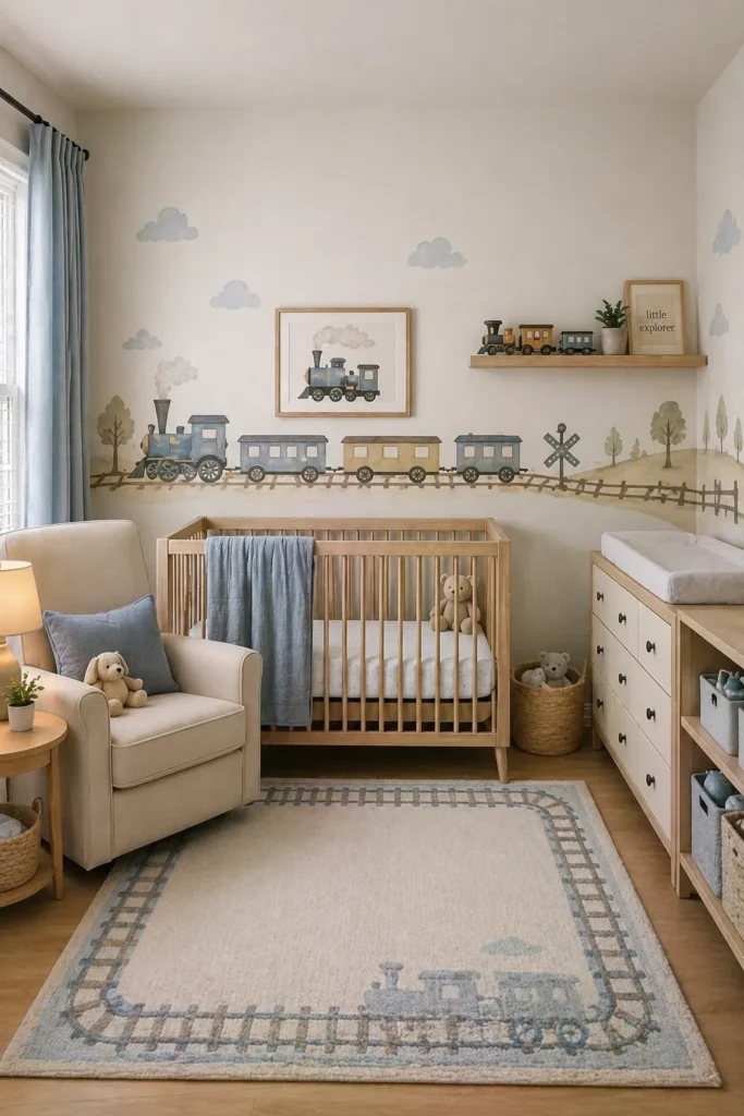 Train Journey Nursery Idea