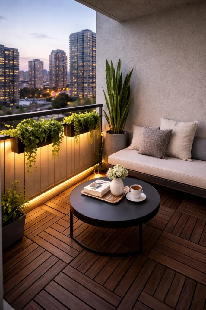 Urban Chic Balcony Idea
