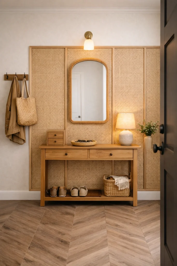 Woven Panel Entryway Idea