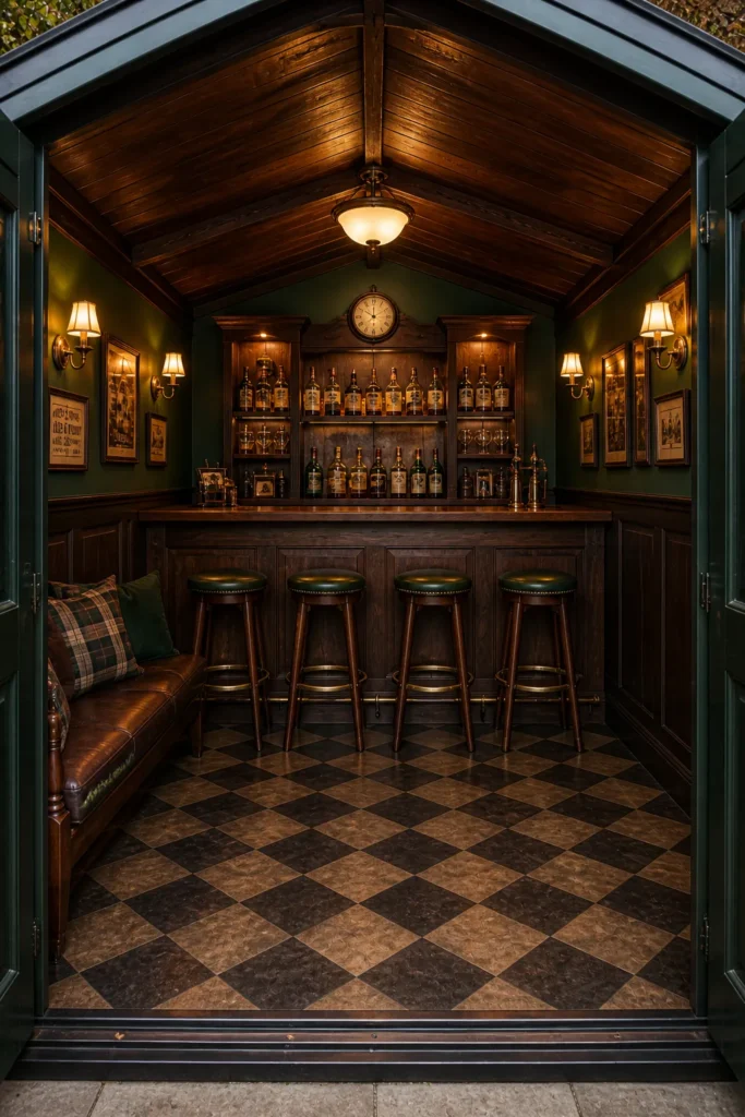 Classic British Pub Shed Idea