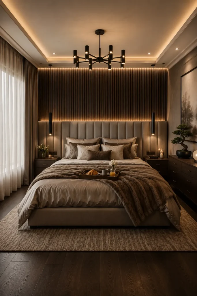 Cozy Hotel-Inspired Bedroom with Modern Elegance Idea