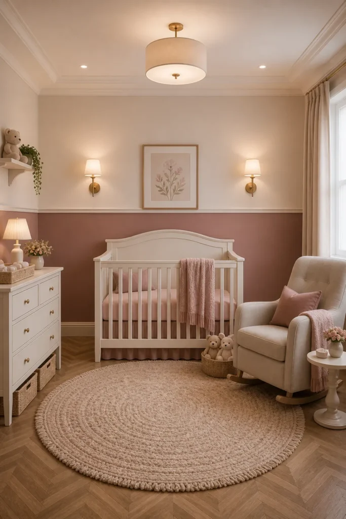 Dusty Rose Classic Charm Nursery Idea