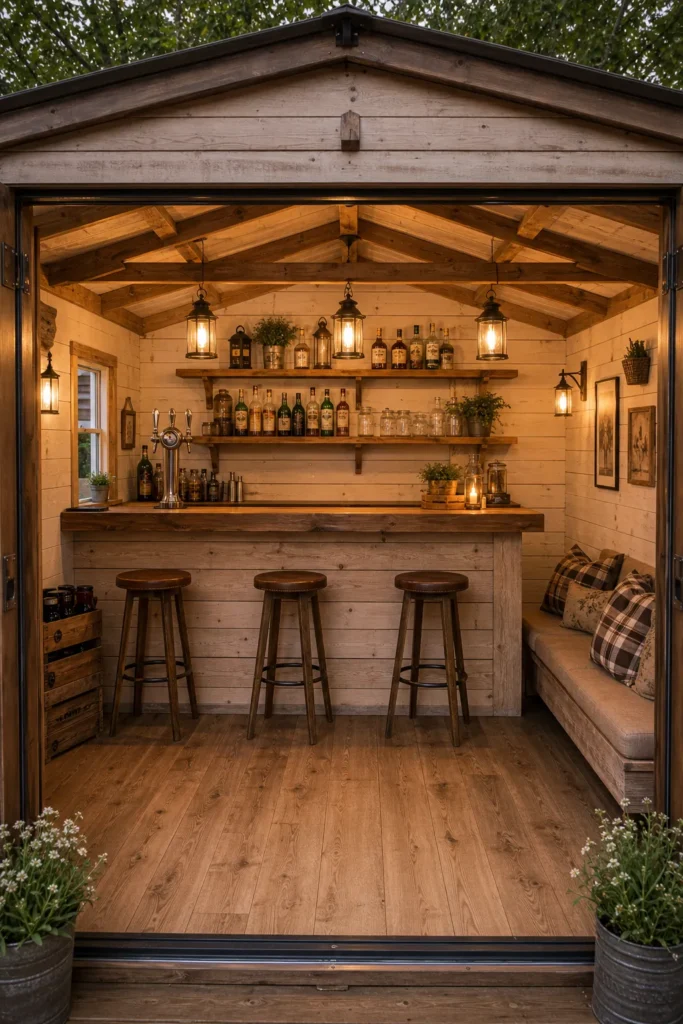 Farmhouse Style Shed Pub Idea