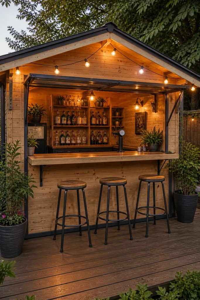 Garden-Facing Open Shed Pub Idea