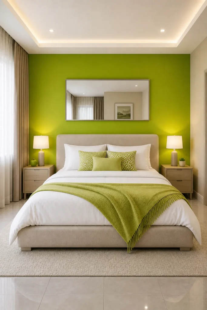 Lime Green Pop with Neutral Balance Idea