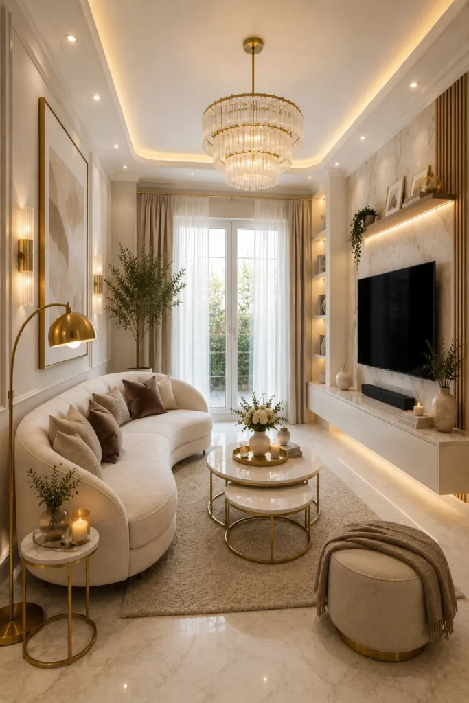 Luxury-Inspired Small Terraced Living Room Idea