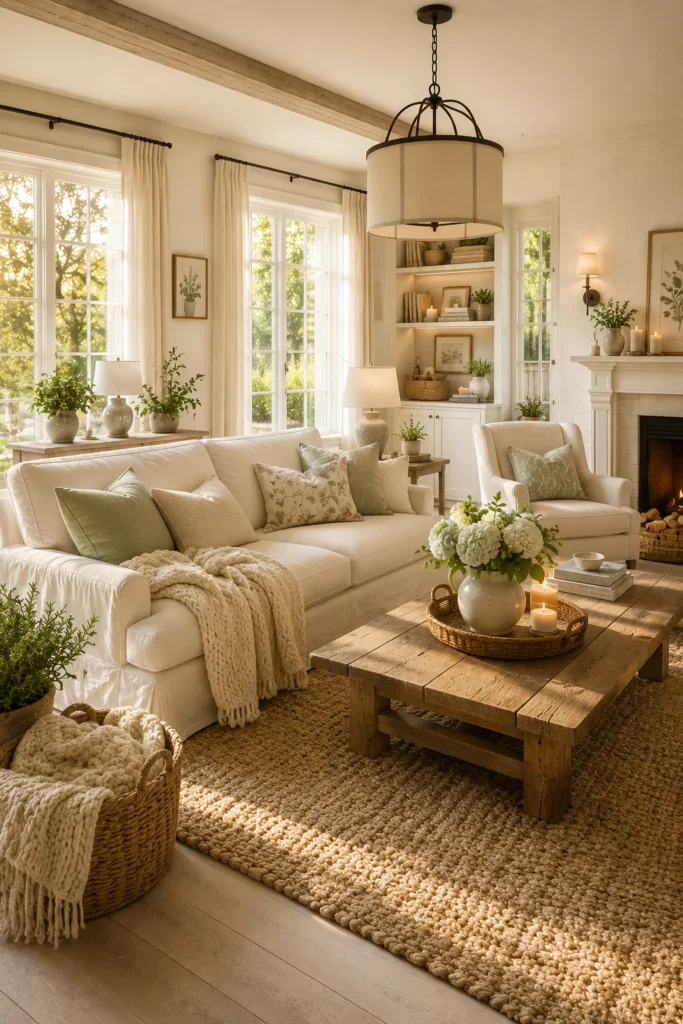 Modern Cottage Inspired Living Room Idea