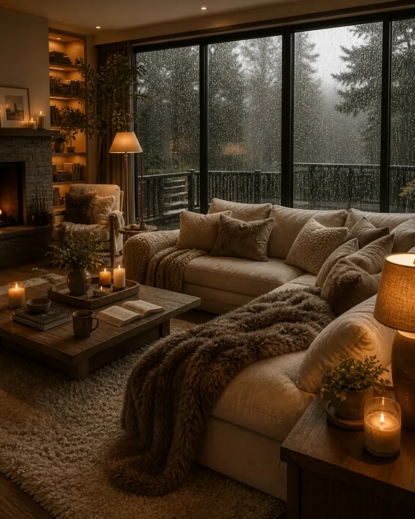 Rainy Day Cozy Living Room Idea