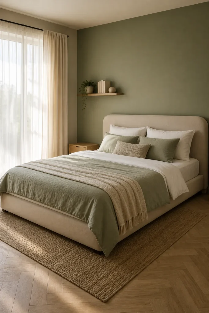 Sage Green with Warm Beige Harmony Idea