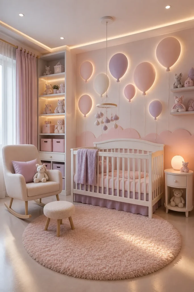 Soft Balloon Fantasy Nursery Idea